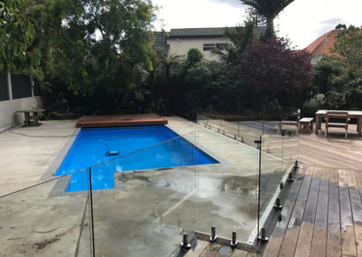 Glass Balustrades as pool fencing.