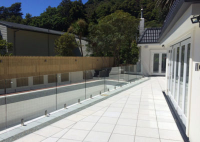 Glass Balustrades as pool fencing.